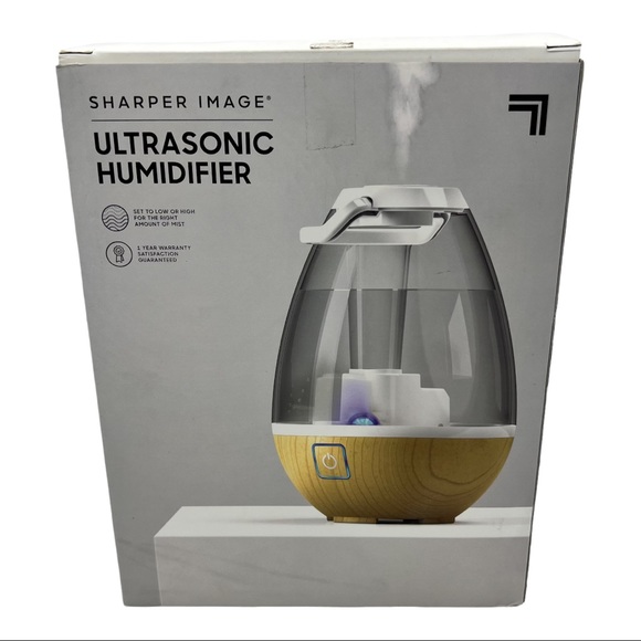 NEW Sharper Image HU1-0065-110 Ultrasonic Humidifier White 0.4 gallon - Picture 3 of 8